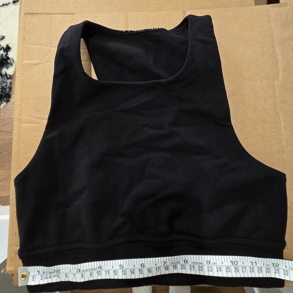 Fabletic Black Sports Bra - Picture 2 of 3